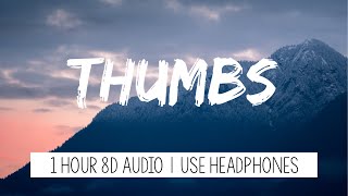 Sabrina Carpenter - Thumbs | 1 Hour (8D Audio)