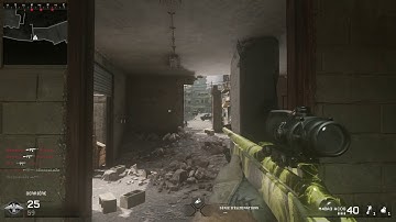 COD 4 Remastered | No scope across map | M40A3 #2#