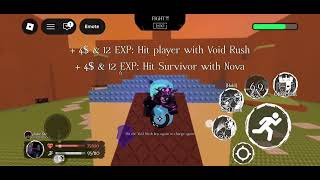 A rare footage of two exploiters fought each other in roblox forsaken Comabat