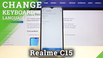 How to Change Keyboard Language in REALME C15 – Find Keyboard Dictionaries