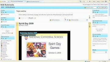 Tips in a Minute - Organizing Moodle by Adding Text
