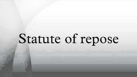 Statute of repose