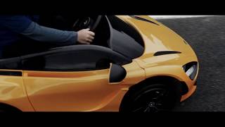 Learning to drive a McLaren super car at four years old