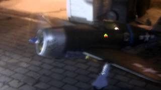 Carf P-47 Moki 250 first start.