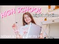 my REAL online school night routine 2020 (highschool)