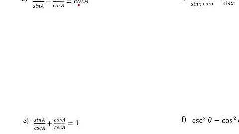 Verifying Trig Identities Part 2