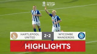 All Square at Victoria Park | Hartlepool United 2-2 Wycombe Wanderers | Emirates FA Cup 2021-22