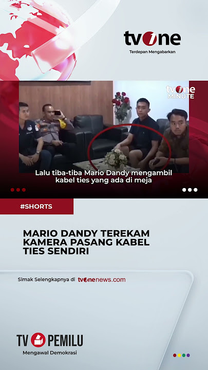 Viral! Mario Dandy Pasang Kabel Ties Sendiri  #shorts #tvone #news
