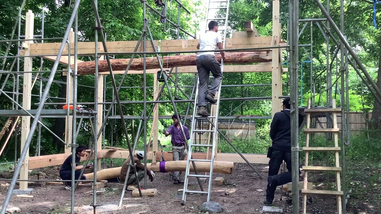 宮大工作成　家　社　建物　建具 Real construction project-1 宮大工が職人技で教える初心者の