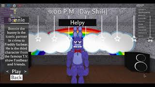 Roblox [Fredbear and Friends Family Restaurant, 5 secret characters.