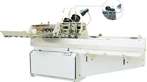 double head book saddle stitching binding machine