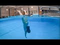 Hotel pool fun  underwater tori