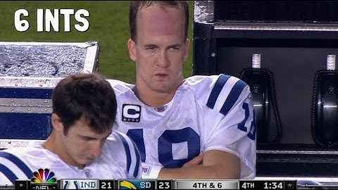 NFL Most Interceptions Thrown in a Game