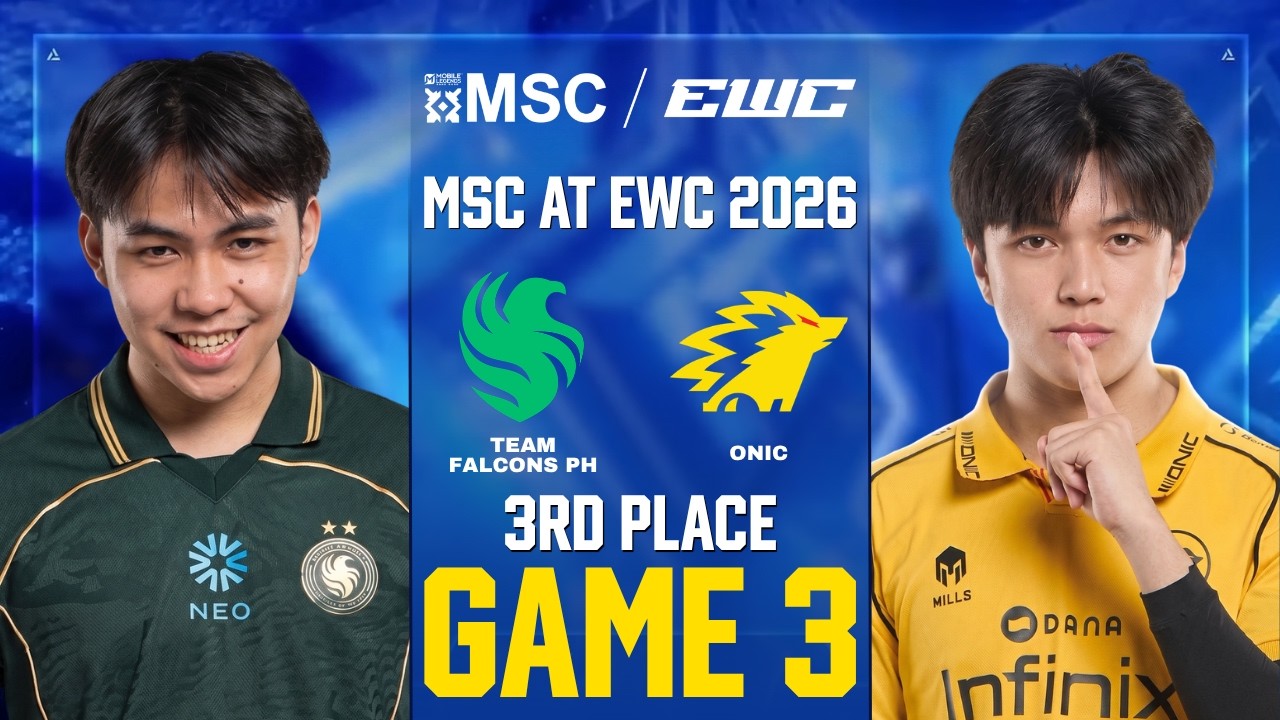[GAME 3] TEAM FALCONS PH vs ONIC ID MSC AT EWC 2026 KNOCKOUT STAGE | FLCN vs ONIC