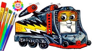 Drawing  Thomas and Friends TURBO DIESEL TrackMaster | TRAINS Video for KIDS