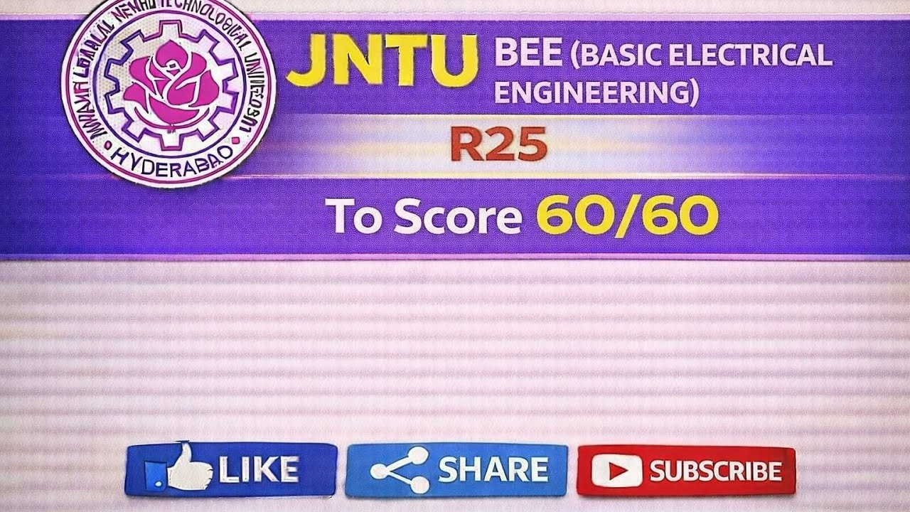 BEE R25 important questions 💥 | 60/60 strategy | exam oriented 