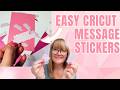 The Easiest Layered Name Stickers for Cricut Beginners