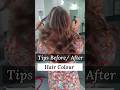 Tips before and after hair colour #haircolour #haircolourtransformation #haircolortutorial