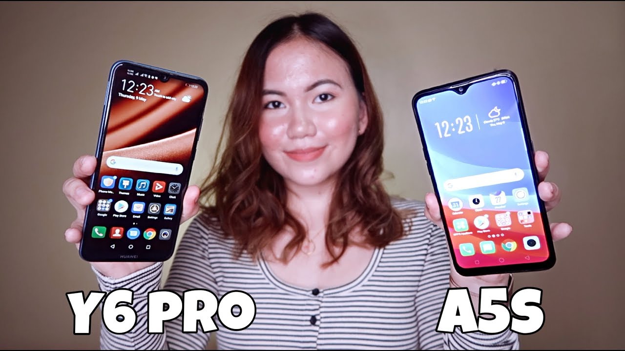 OPPO A5s 및 HUAWEI Y6 PRO 2019 비교 비디오