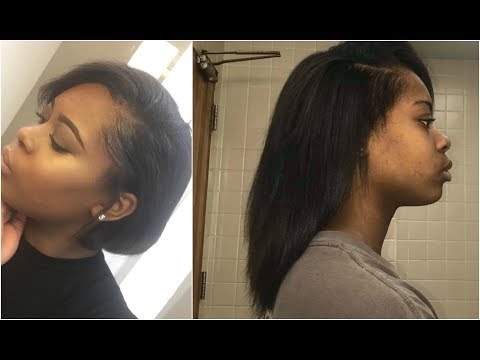 Silk Press On Relaxed Hair Youtube