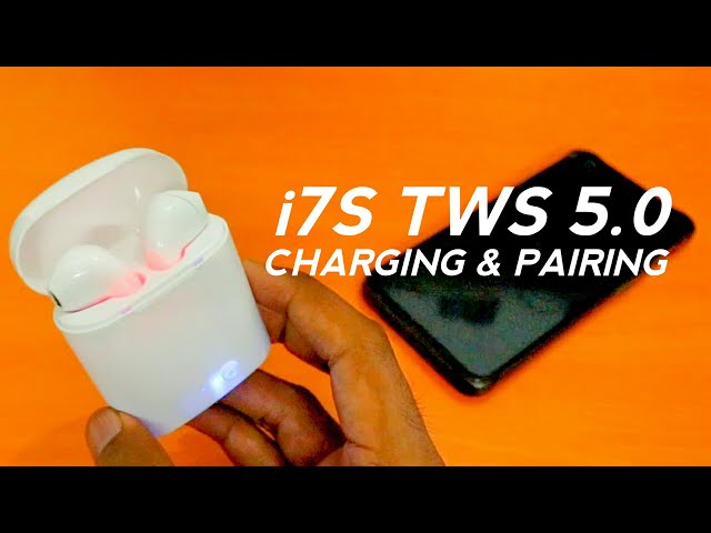 I7s TWS Charging & Pairing instruction | How to charge and pair I7s TWS wireless Bluetooth Earphones class=