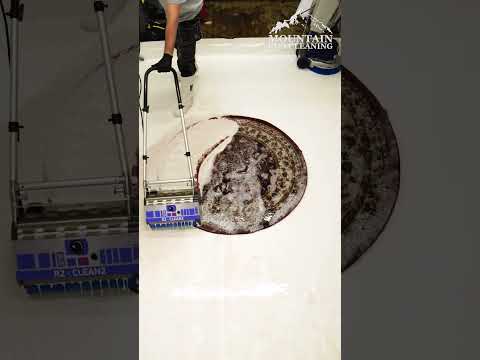 Frozen Solid Carpet Cleaning! Satisfying ASMR Carpet Clean. #shorts