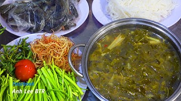 Anh Lee BTR | Cách làm LẨU CÁ KÈO LÁ GIANG CHUA đậm vị, cách bỏ CÁ KÈO vào nồi lẩu không bị văng