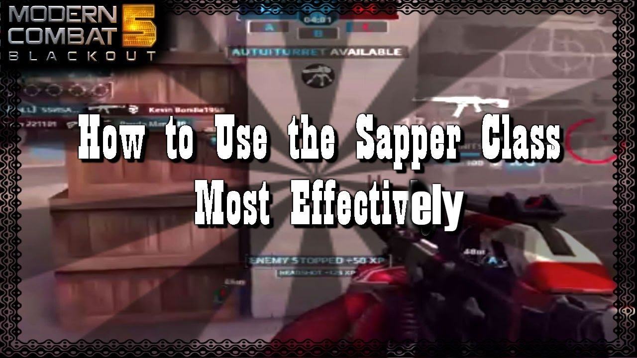 Modern Combat 5: How to Use the Sapper Class Most Effectively / "KR-15 Gameplay"