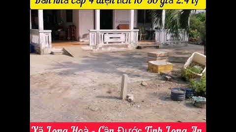 (Đã bán)Bán nhà đất xã Phước Vân huyện Cần Đước Tỉnh Long An