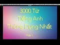 3000 Từ Tiếng Anh Giao Tiếp Thông Dụng - Phần 1