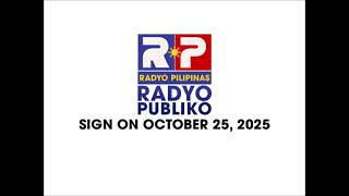 Dzrb-Am 738 Khz Radyo Pilipinas - Radyo Publiko Sign On October 25, 2025