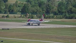 Zurich Airport Edelweiss Air Airplane Airbus A320 - 214 Hb - Ijv Taking Off.