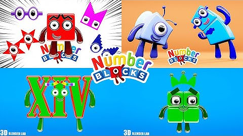 NUMBERBLOCKS Quadparison Part 94 | 3D Blender Lab