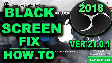 OBS Studio Black Screen 21.0.1 Display Capture Fix | 2018 in Hindi