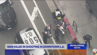 Man killed in downtown Los Angeles