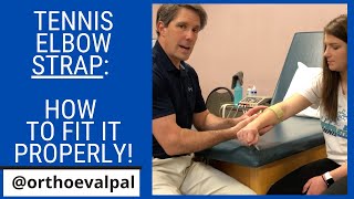 Tennis Elbow Strap: How to Fit it Properly!