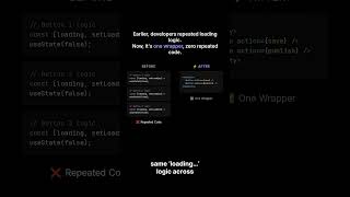 One wrapper = automatic button loading states. #react #react19 #reactjs