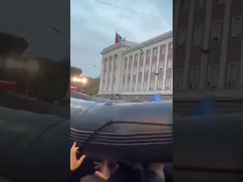 Mass protest against Inflation in Tirana,Albania#shorts