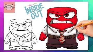How To Draw Anger from Inside Out | Disney Pixar | Cute Easy Step By Step Drawing Tutorial