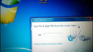 How to fix Connect using a security key instead l Type the 8-digit PIN from the router label