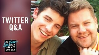 Shawn Mendes and James Corden's Twitter Q&A