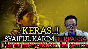 KERAS!! SAYA TERPAKSA HARUS MENYAMPAIKAN INI KEPADA KALIAN #syaifulkarim #kajianspiritual #kesadaran