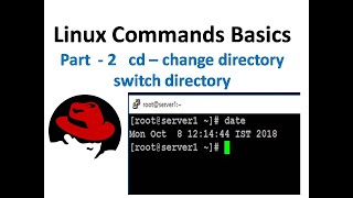 Linux commands tutorial in Hindi - cd - change or switch directory.