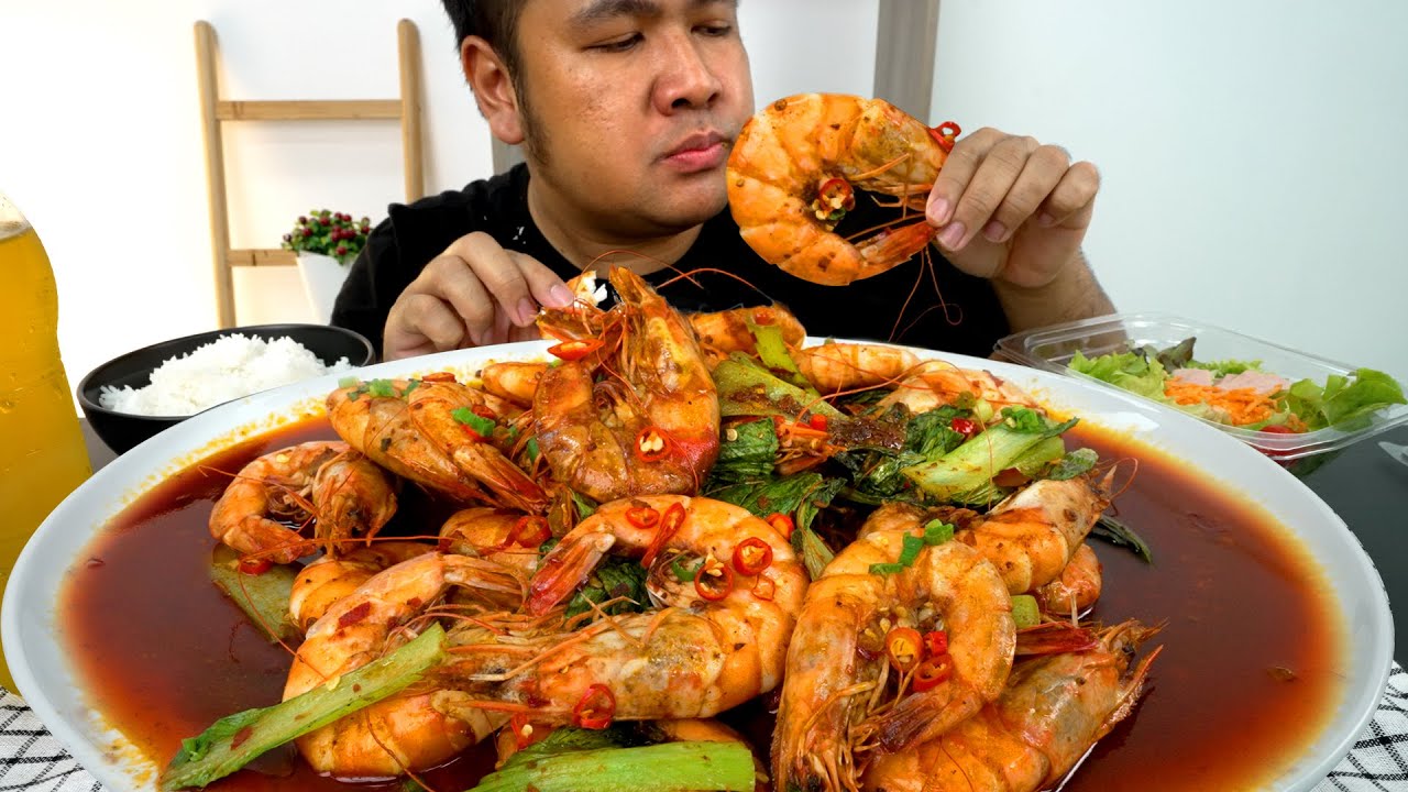 กุ้งผัดหม่าล่าจานยักษ์ : ทำกินชิลๆ