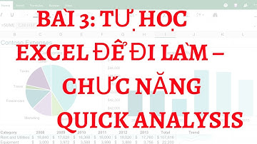 3- Bài 3: Hướng dẫn học excel cơ bản 2013 – Chức năng Quick Analysis