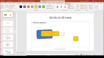 Sắp xếp hình, textbox, các đối tượng trong slide