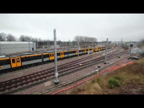 New Gosforth Metro Depot: Full timelapse film