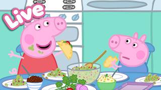 🍎 Peppa Pig Best Bites LIVE! 🐷 Peppa’s Food & Cooking Moments |  Tales Full Episodes 24/7