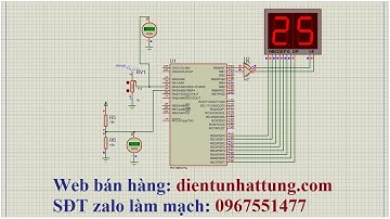 Lập trình Vi điều khiển, Khoảng cách Analog, Đọc ADC + Tính Vref + Led 7đoạn, Lập trình Pic