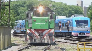 (VIDEO INÉDITO 5 de 23) Locomotora GM GT22 9093 de FerroCentral en Haedo al torno Km 1 L.S.M.